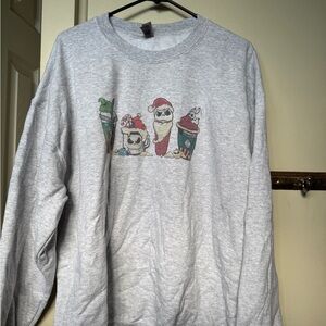 Nightmare Before Christmas drink Sweatshirt with Festive design